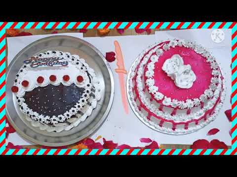 Homemade cake // cake designs // Two tier cake cake decoration idea // केकचे वेगवेगळे डिझाईन्स //