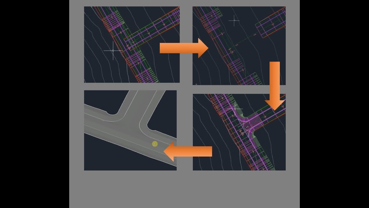Civil 3D - Road intersection Method 1