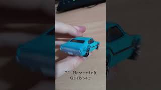 1971 MAVERICK GRABBER Hot Wheels #carros #shorts 2009 mattel, made in malaysia black and blue