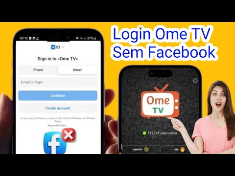 Como fazer login no OmeTV sem Facebook | Login no Ome TV com VK