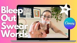 Bleep Out a Swear Word 🤬 | Video Editing | iMovie + Canva | Creator Hub Tutorials