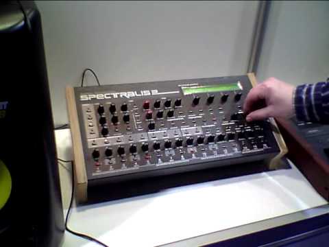 Joerg Schaaf shows me the SPECTRALIS Synth, NAMM 2011