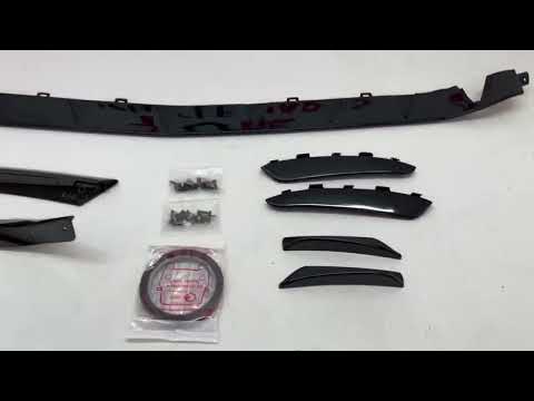 Fits Mercedes A Class W177 A35 2018-2022 Front Bumper Splitter Front Canards Aero Kit Sport Gloss Black video