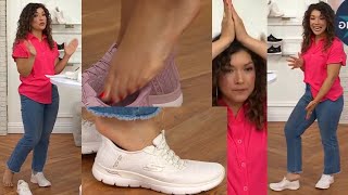 QVC - Ali Carr Heel & Feet in Slip-In Sneakers