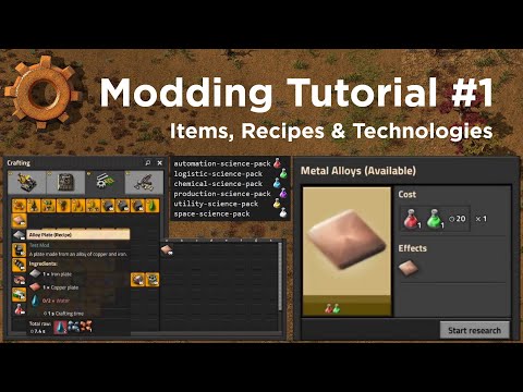 Factorio Modding Tutorial #1 - Items, Recipes & Technologies
