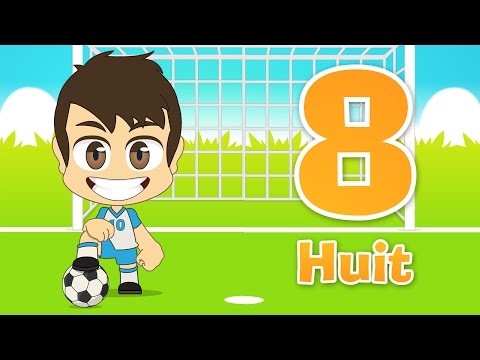 Learn French Numbers with Football for children 1 -10 (Numbers in French for Kids with Zakaria)