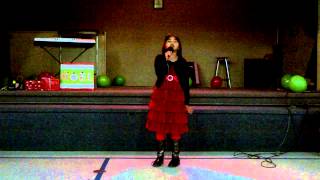 Alexia Singing Winterwonderland at TGIF Christmas Party 2012