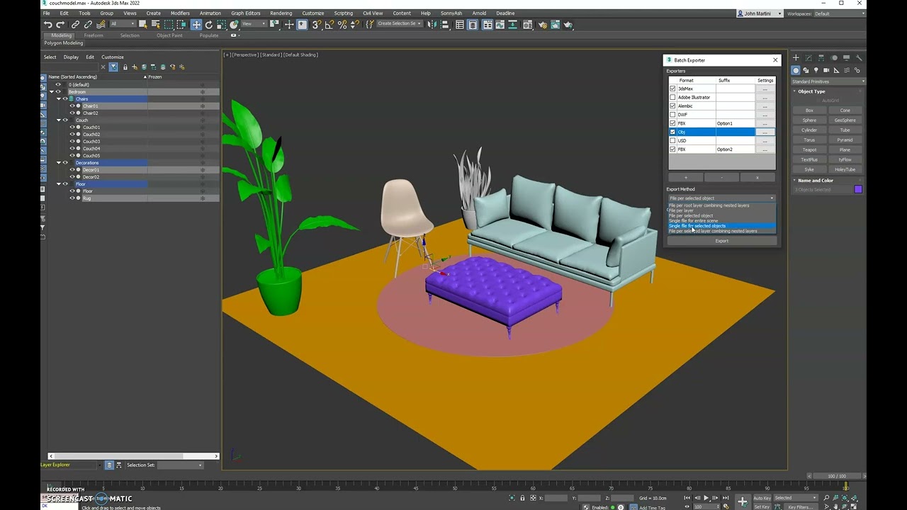 Batch Exporter - 3ds Max