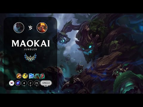 Maokai Jungle vs Brand - KR Challenger Patch 14.2