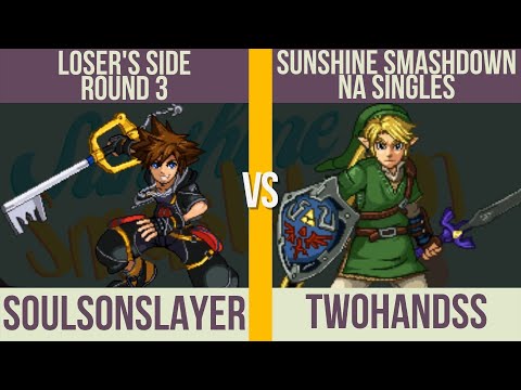 Sunshine Smashdown NA: SSF2 Loser's - Soulsonslayer (Sora) vs. twohandss (Link)