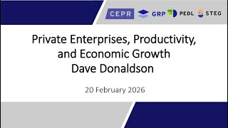 Session 3 - STEG-PEDL Virtual Course - Private Enterprises, Productivity, and Economic Growth