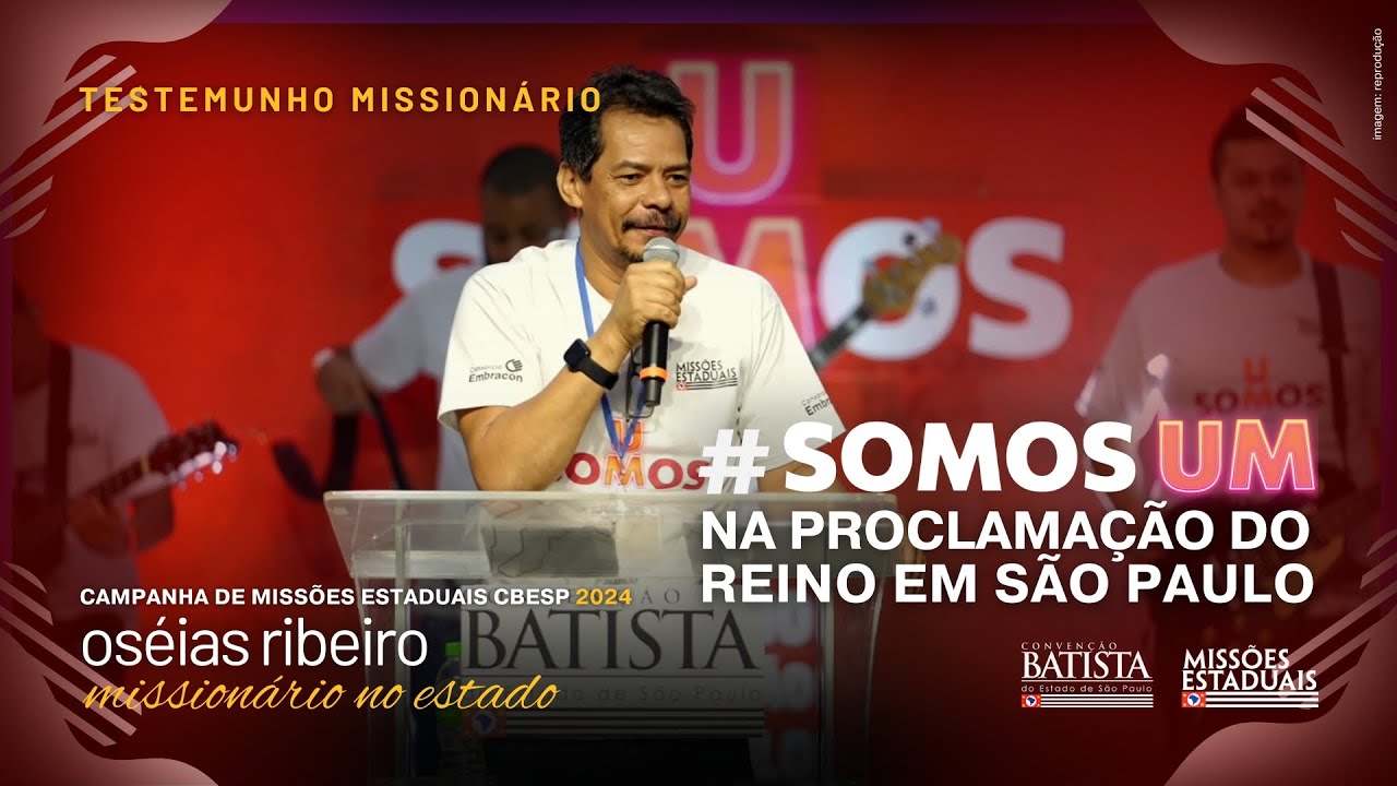 Oséias fala de trabalho nos presídios por Missões CBESP | Convenção Batista do Estado de São Paulo