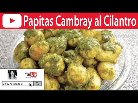PAPAS AL CILANTRO con chile y limon | Vicky Receta Facil