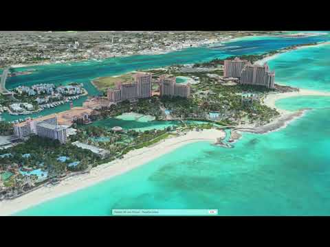 FLYING OVER NASSAU, BAHAMAS [WITH 3D FLYOVER]