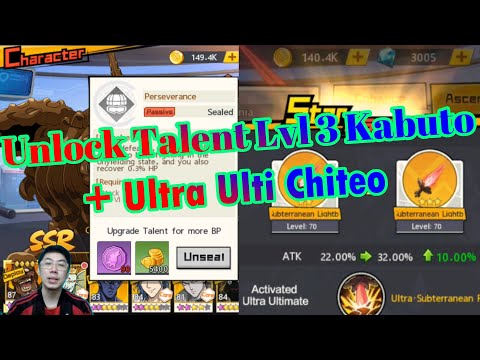 Unlock Talent Lvl 3 Kabuto + Ultra Ultimate Chiteo : OPM The Strongest