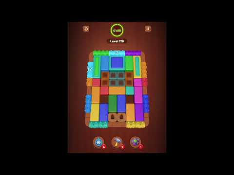 Wood Block Jam Levels 173-174-175-176-177-178-179-180