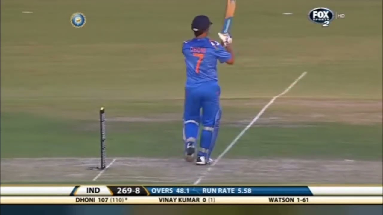 IND vs AUS Ms Dhoni 139*(121) Best innings match 6,6,6,6,6