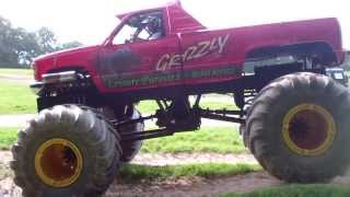 My Mates First Run in American Monster Truck with V8 Chevy engine.