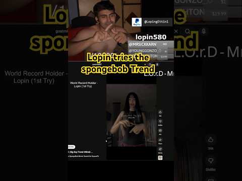 Lopin tries Ice spice Spongebob trend!! |      #trendingshorts #nba2k
