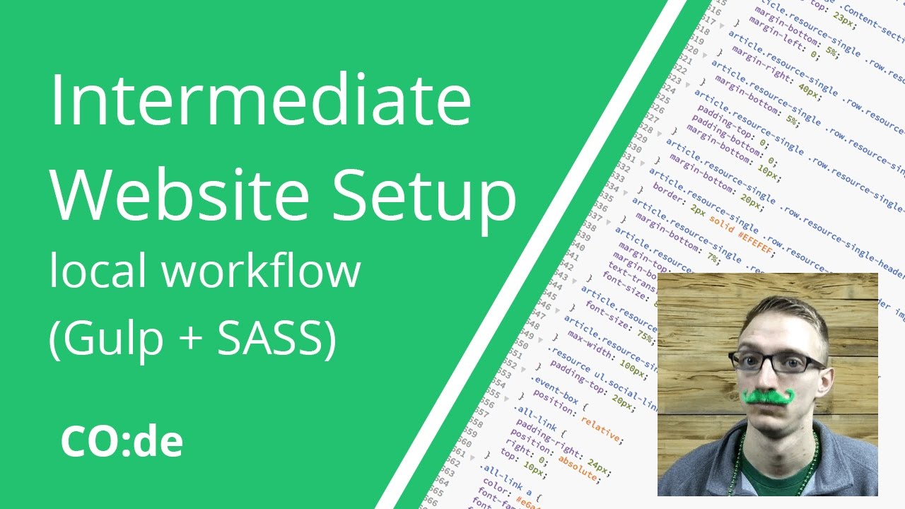Intermediate Website Setup - local workflow (Gulp + SASS)