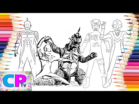 Ultraman Coloring Pages/Ultraseven X/Ultraman Astra/Ultraman Boy/Gomess Coloring/No Copyright Sounds