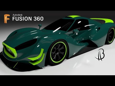 Car Design Speedrun 8 - Using Autodesk Fusion 360 - track car
