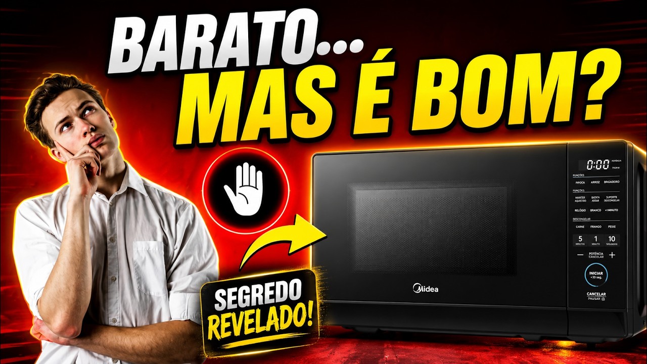 Miniatura da avaliação em vídeo de Micro-ondas Midea 35L Branco