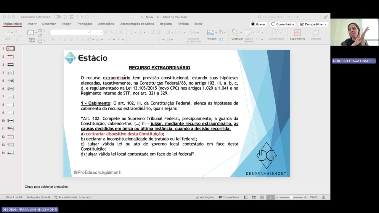 EP4 Trilha de Aprendizagem   Recurso Extraordinário