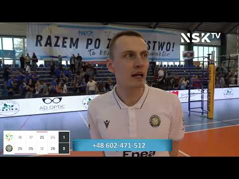 tv.nsk.pl [Tr. Damian Zemło] 1LSK ECO HARPOON LOS Nowy Dwór Maz. - Enea Klub Siatkarski Piła 1:3