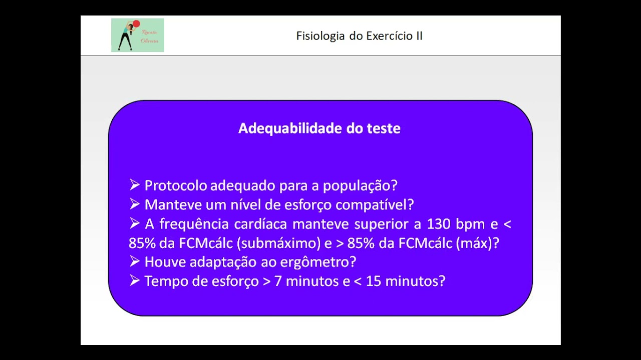 Interpretação de testes para determinar o VO2máx