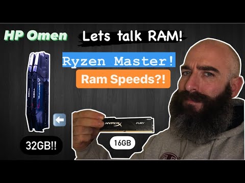 HP Omen RAM Upgrade! RAM Limitations?! Ryzen Master Tutorial on Adjusting Memory Speed!!