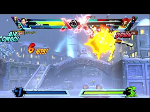 Ultimate Marvel vs Capcom 3 (PS3) -- Ranked Match Test 5 - Lame Time Running