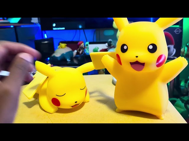 Vídeo relacionado con Figurine Teknofun Pokémon Snorlax et Pikachu 3D lampe LED