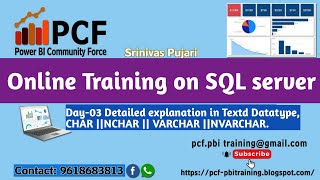 Day03 Detailed explaination about TextDatatype ||CHAR||NCHAR|| VARCHAR||NVARCHAR