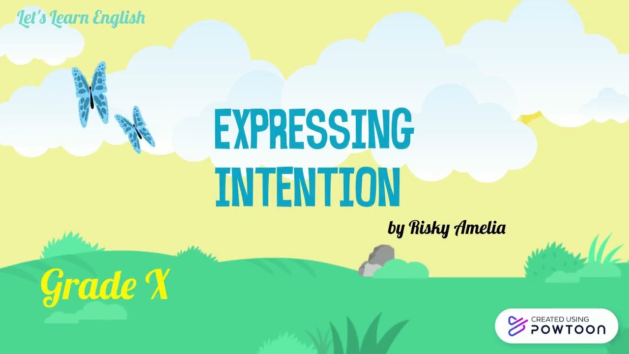 Expressing Intention