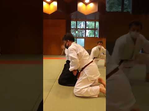 合気下げ横崩し（座り技）1