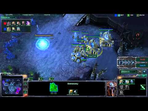 StarCraft 2 - SC485 - Tosh (P)  vs Ret (Z) on Shakuras Plateau