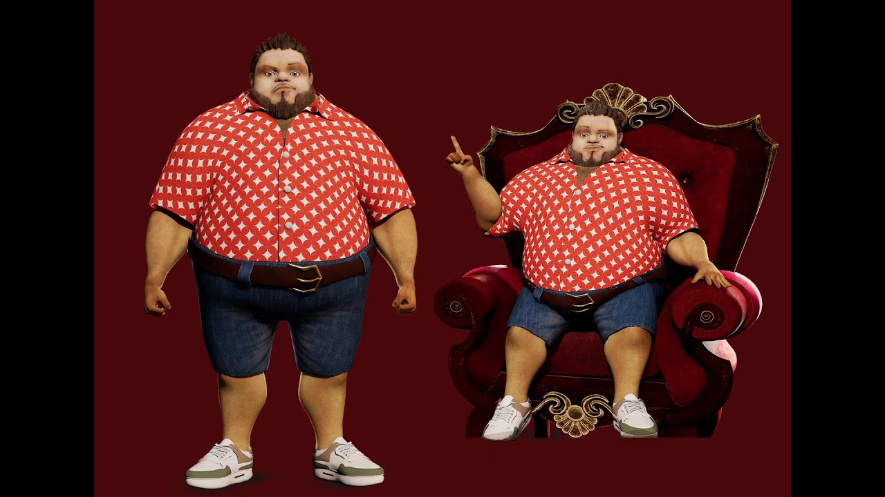 Cartoon Man Rigged 3D Model