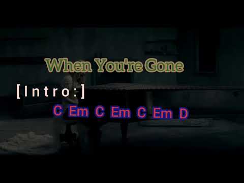 When You're Gone Avril Lavigne Chord Lyrics kunci gitar