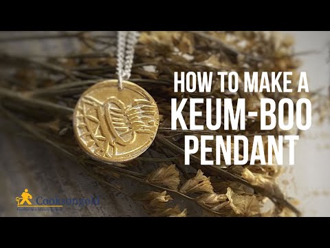 Keum-Boo Pendant Made From Silver Clay