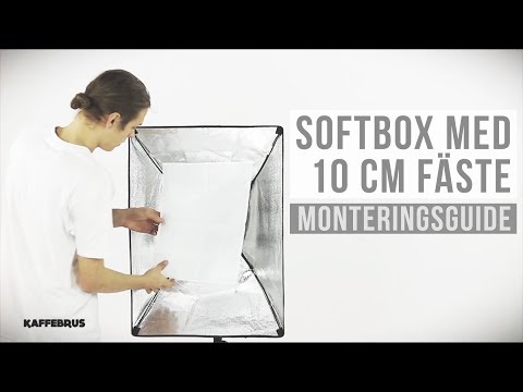 Softbox med 10 cm fäste - Monteringsguide