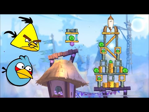 ANGRY BIRDS 2: GAME PLAY WALK-THROUGH LEVEL 205-206