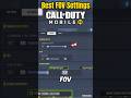 Best FOV Settings For Call Of Duty Mobile Shorts Codmobile Codm
