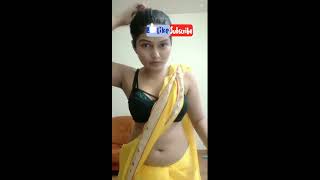 Sexy hot girl in saree bigo live