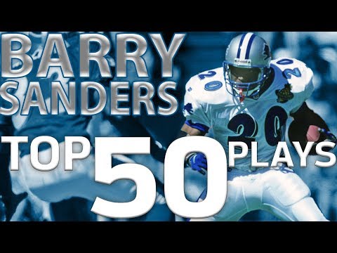 Barry Sanders Top 50 Most Ridiculous Plays of All-Time | NFL Highlights