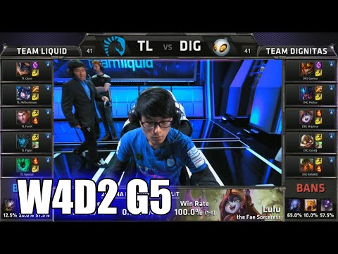 Team Liquid vs Dignitas | S5 NA LCS Summer 2015 Week 4 Day 2 | TL vs DIG W4D2 G5