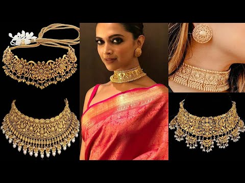 White Pearl Gold Choker | Latest Gold Choker Necklace Designs 2022 | #Goldchoker | LFD