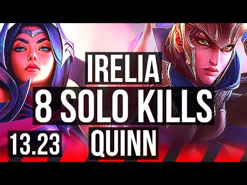 IRELIA vs QUINN (TOP) | 8 solo kills, 500+ games | BR Master | 13.23