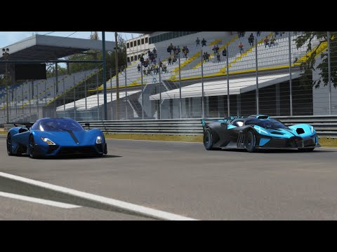 SSC Tuatara STriker vs Bugatti Bolide at Monza Circuit