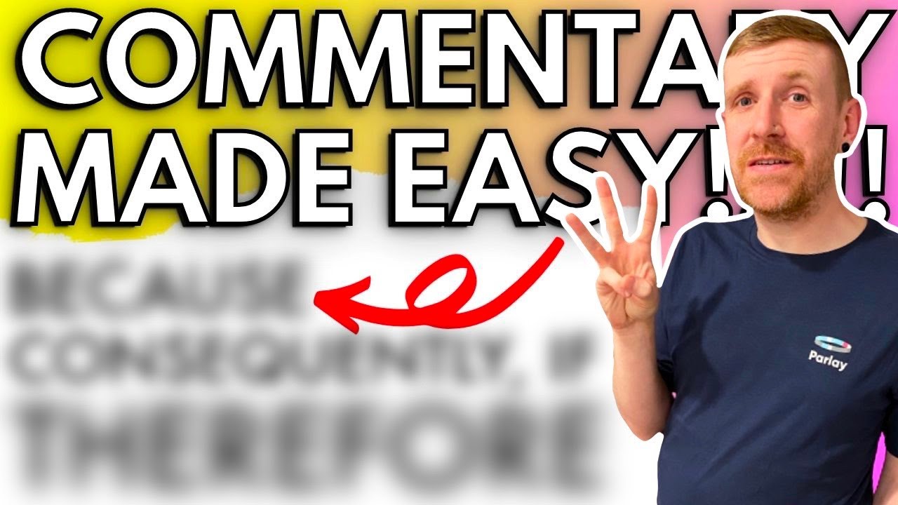 Commentary was Hard Until I Learned THIS!